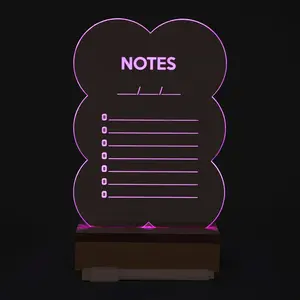 LED Dry Erase Memo Board Light of Take Notes Home Office decoration