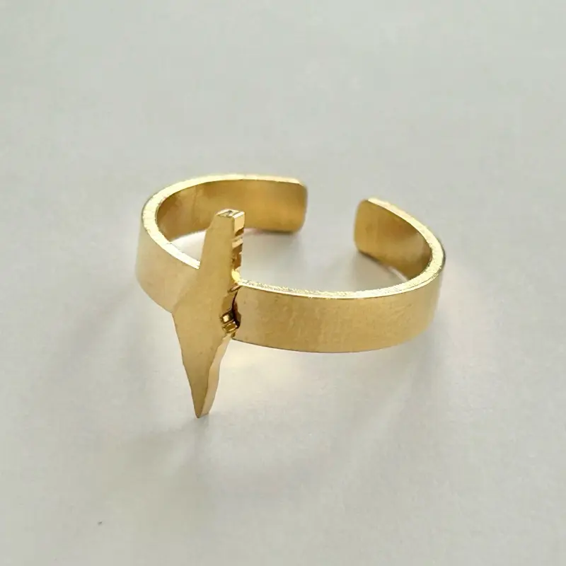 Gold-Plated Palestine Map Ring – Adjustable Elegant Style. High Quality Palestinian Jewelry & Accessories – Palestine Necklaces for Women, Men & Girls Rings, Palestine Flag, Tatreez, Keffiyeh Kufiya, Watermelon Charms & Calligraphy Designs – Perfect for P