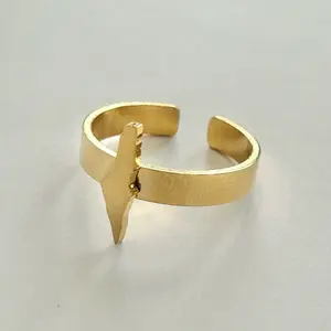 Gold-Plated Palestine Map Ring – Adjustable Elegant Style. High Quality Palestinian Jewelry & Accessories – Palestine Necklaces for Women, Men & Girls Rings, Palestine Flag, Tatreez, Keffiyeh Kufiya, Watermelon Charms & Calligraphy Designs – Perfect for P