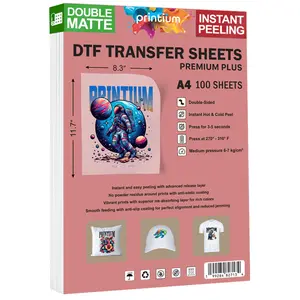 Premium Plus A4 DTF Film Sheets - 8.3" x 11.7" 100 Pack