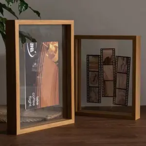 10x8 Inch Dual-Sided Acrylic Transparent Display Frame, Elegant Floating Photo Frame, Perfect Gift Choice, Beautiful Showcase Box