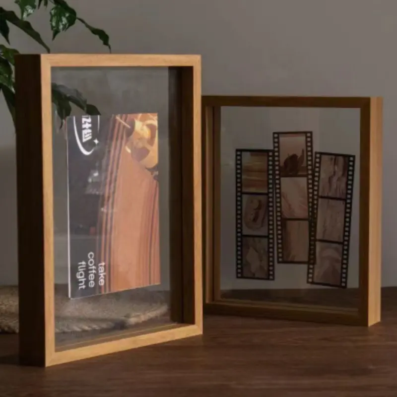10x8 Inch Dual-Sided Acrylic Transparent Display Frame, Elegant Floating Photo Frame, Perfect Gift Choice, Beautiful Showcase Box
