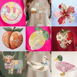 Faux Patchwork Design Choices For Live Sale