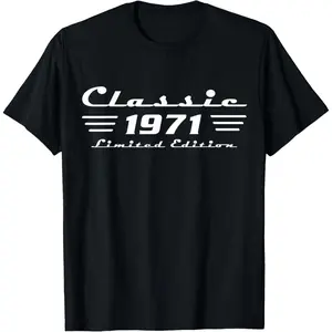 Classic 55 Birthday Decorations Men 55yr 1971 55th Birthday T-Shirt