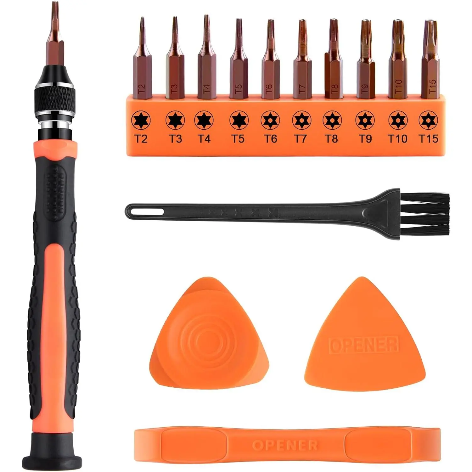 10 in 1 Interchangeable  Torx  Set - T2 T3 T4 T5 T6 T7 T8 T9 T10 T15 Bits,   for Phones, , Computers, , PS4