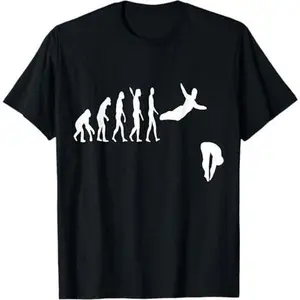 Springboard Diver Evolution Dive Platform Diving T-Shirt