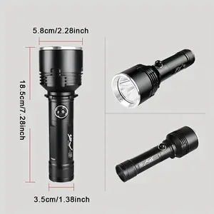Ultra-Bright XHP90 LED Diving Flashlight, Compact & Durable for Spearfishing, & Outdoor Adventures