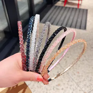7pcs Double Row Crystal Headbands for Women, Exquisite And High-End Design, Comfortable Non-Slip Fit with No Pressure, Versatile Hair Additions for Daily Commute, Washing Face, And Makeup