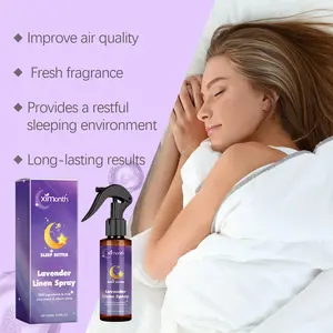 Ximonth Lavender Essential Oil Sleep Spray 100ml/3.38oz - Relaxes & Improves Sleep, Freshens Room, Relieves Fatigue, Contains Witch Hazel & Chamomile Extracts