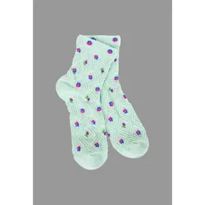Weekend Lattice Quarter Socks