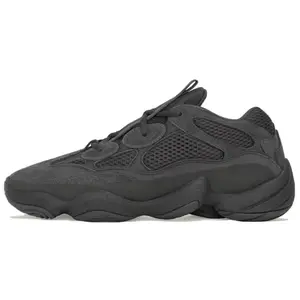 Adidas Originals Yeezy 500 Utility Black Sneakers with Cushioning and Slip-Resistance for Men and Women