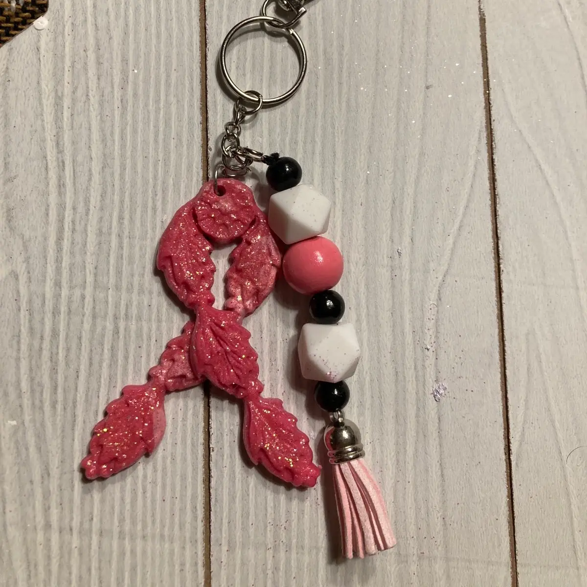 Dream Catcher Awareness Ribbon Keychain