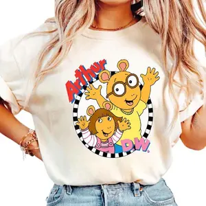 Arthur TV Show Sweatshirt, Arthur and Friends Crewneck, Funny Back to School Shirt – Comfort Colors Graphic Tee, Casual School Clothes Gift for Girls, Sweatshirt, Hoodie, Comfort Colors