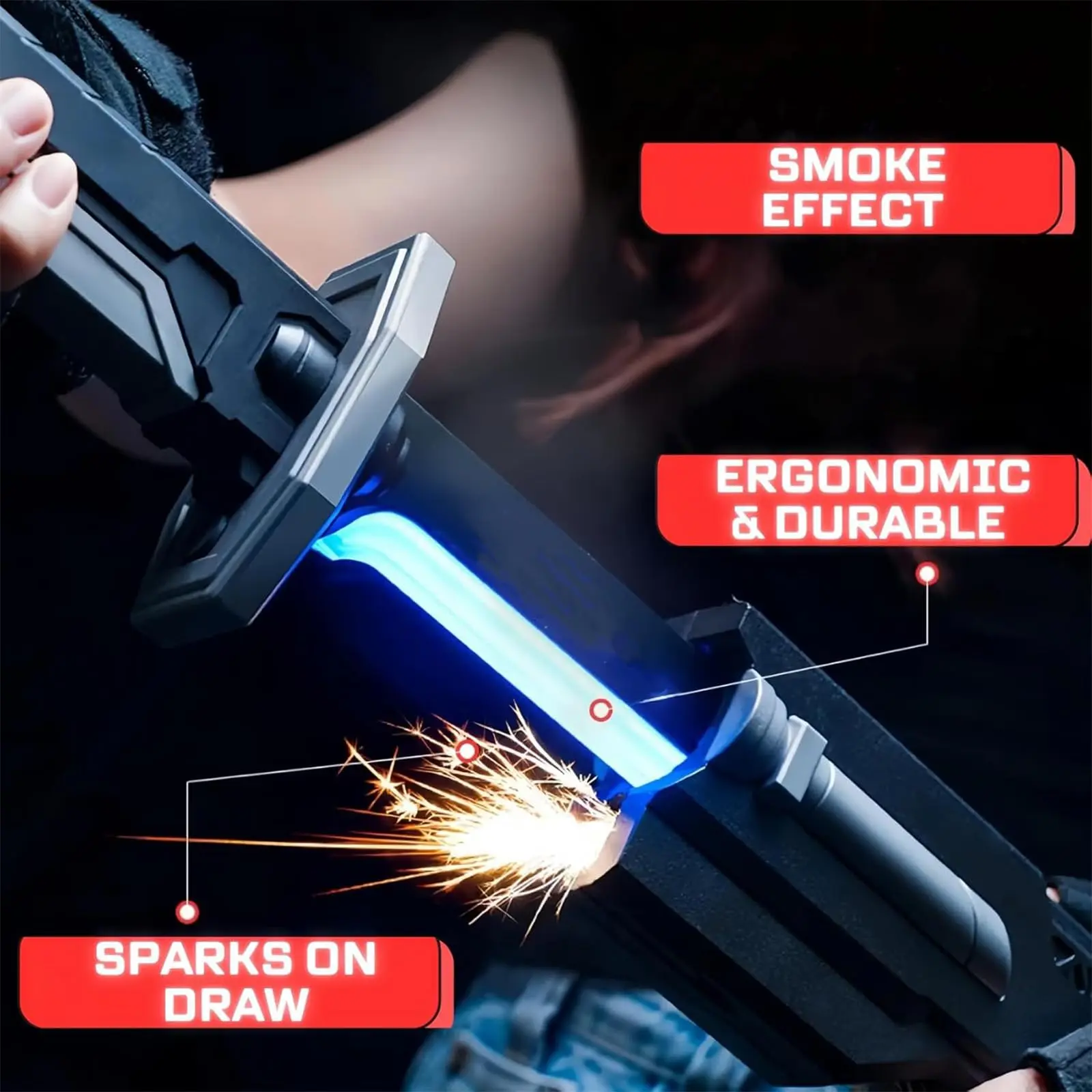 Genérico Sparkblade Sword with Sparks, 31.5in Sparkblade,Spark Blade Genérico Sparkblade Sword with Sparks, 31.5in Sparkblade,Spark Blade