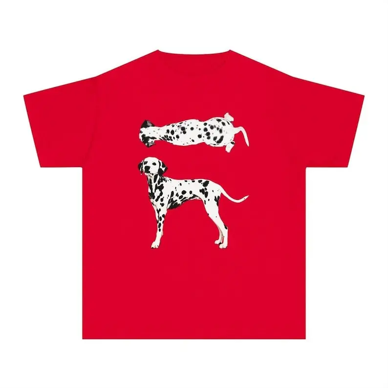 Dalmatian dog Graphic Shirt ,Spotted Dog Artwork, Pet Lover Tshirt For Men