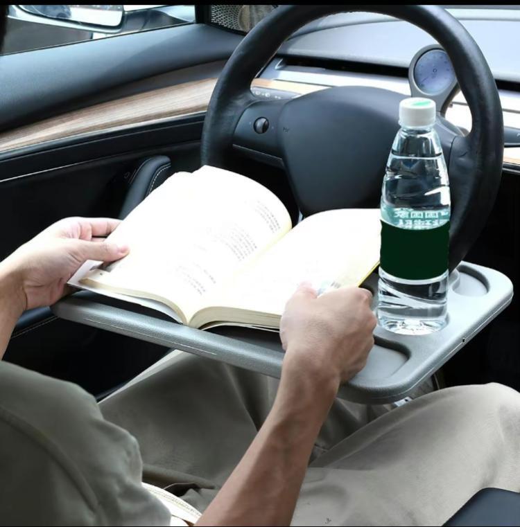 New Deal Car Steering Wheel Table, Multifunctional Automotive Steering Wheel Table, Portable Car Steering Wheel Table, Car Interior Accessories, Holder, Car Dining Tray