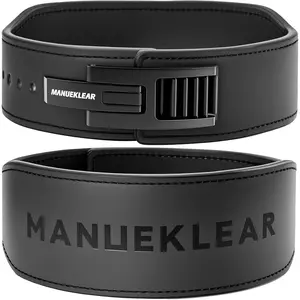 MANUEKLEAR Tapered Lever Weight Lifting Belt, 10MM Quick Locking Lever Belt Weightlifting Men, Lifting Belt Lever for Powerlifting & Deadlifts