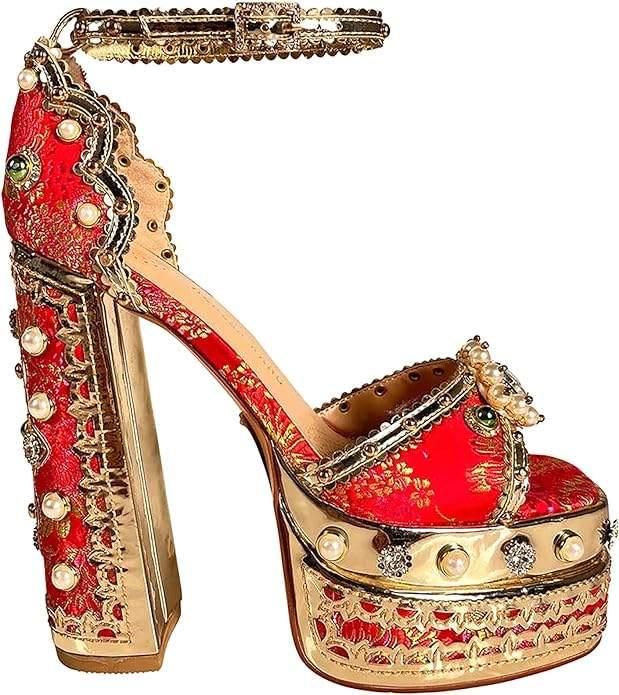 Celebrity Platform Heel walk in high heel