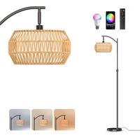 Oval Rattan + Parallel Lampshade