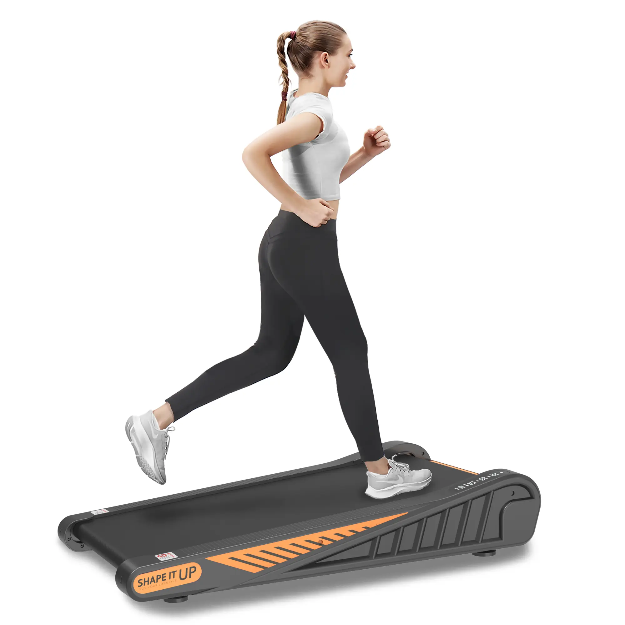 Home Exercise Under Table Treadmill Walking Mat 8% Incline for Small Spaces