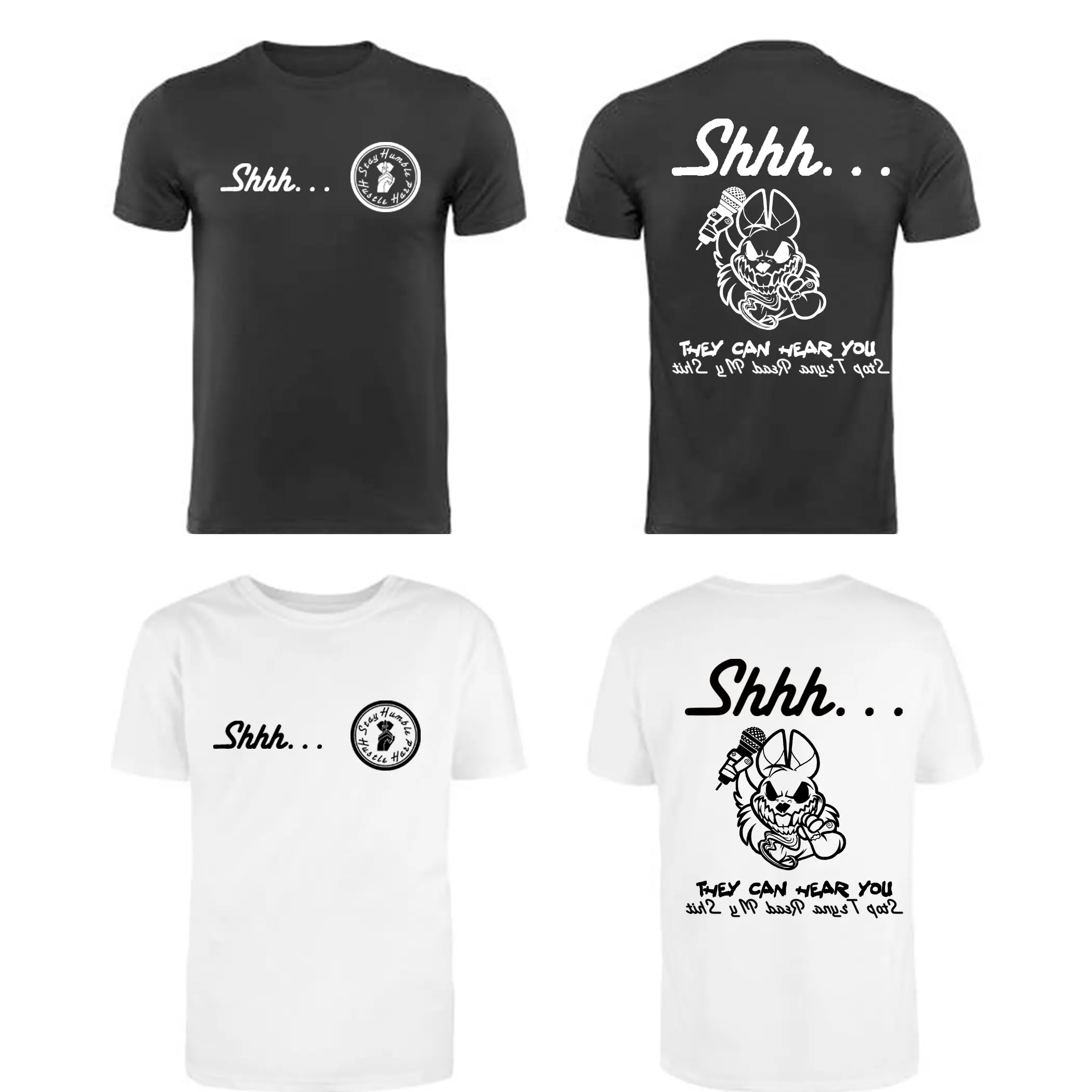 Shhh... Patch Back Portrait Shirt Style 2