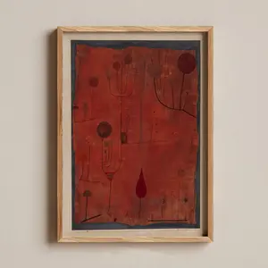 Red Fruits by Paul Klee Print, 1930s Art, Abstract Art, Vintage Art Landscape Print, Klee Art, Cubist Tree Print, Classic Wall Art