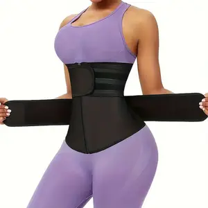 Women's Solid Zip Front Waist Trainer, Corset, Trimmer Belt, Waist Cincher, Tummy Control Shaper, Waist Trimmer, Yoga & Fitness Equipment, Shapewear Tummy Control, High Waisted Shapewear, Please Purchase One Size Smaller