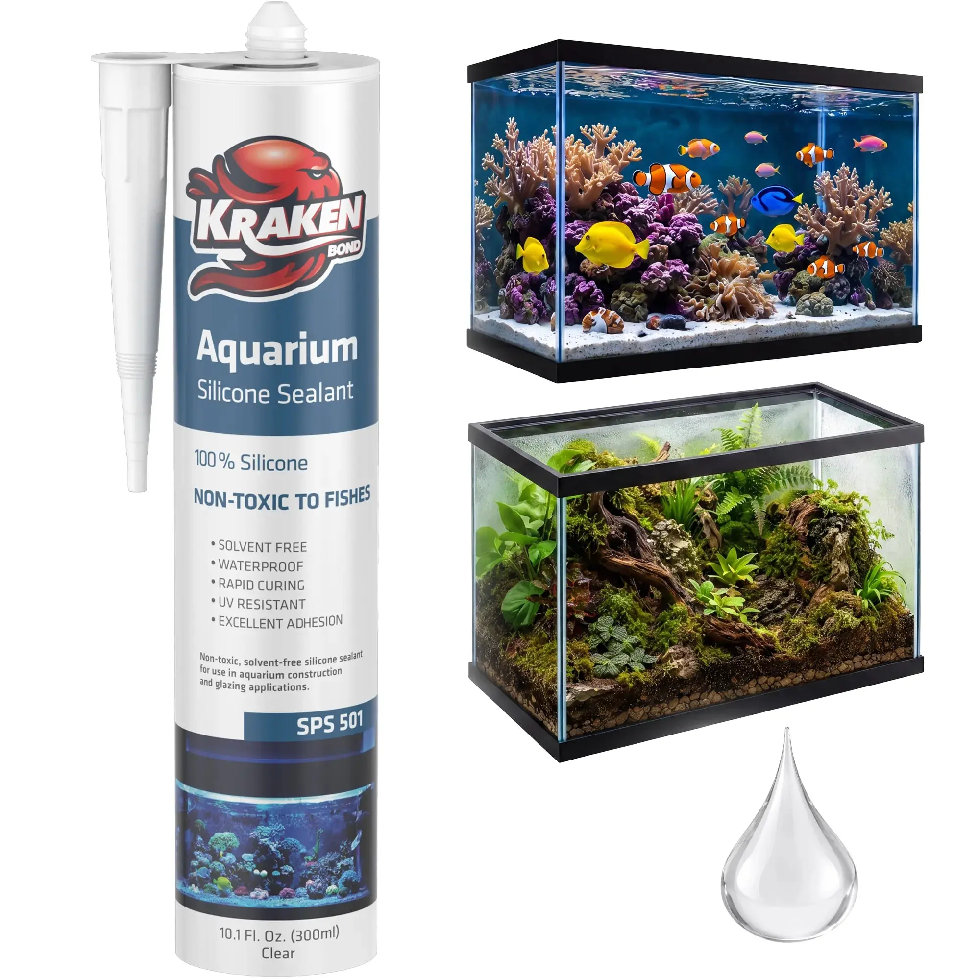 Aquarium 100% Silicone Sealant 10.1 fl oz Aquarium 100% Silicone Sealant 10.1 fl oz