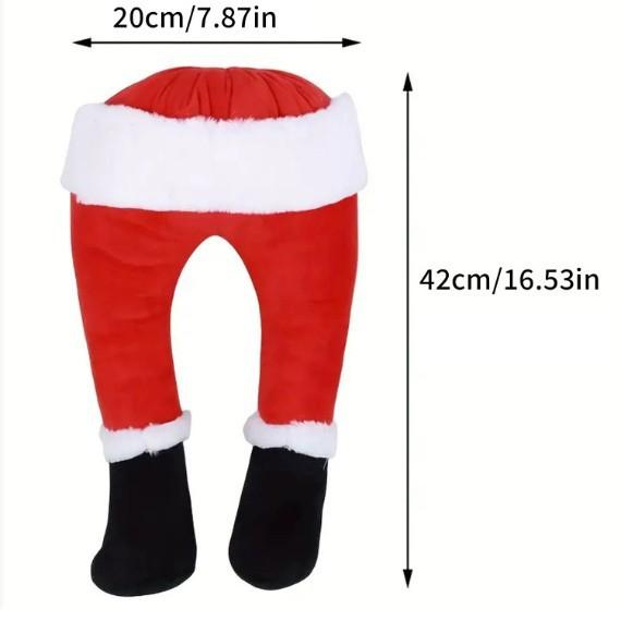 Christmas Elf Body Tree Decorations, Christmas Green Xmas Tree Topper, Pose-able Elf Stuffed Leg for Christmas Tree Hanging Oranemet