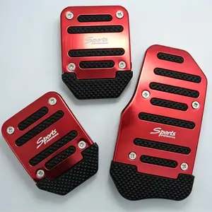 Non-Slip Car Pedal Covers Performance Aluminum Alloy Gas Brake Pedal Pads Universal Fit Anti-Slip Car Pedal Decor Upgrade Your Driving Experience Must-Have Car Accessory for Car Enthusiasts