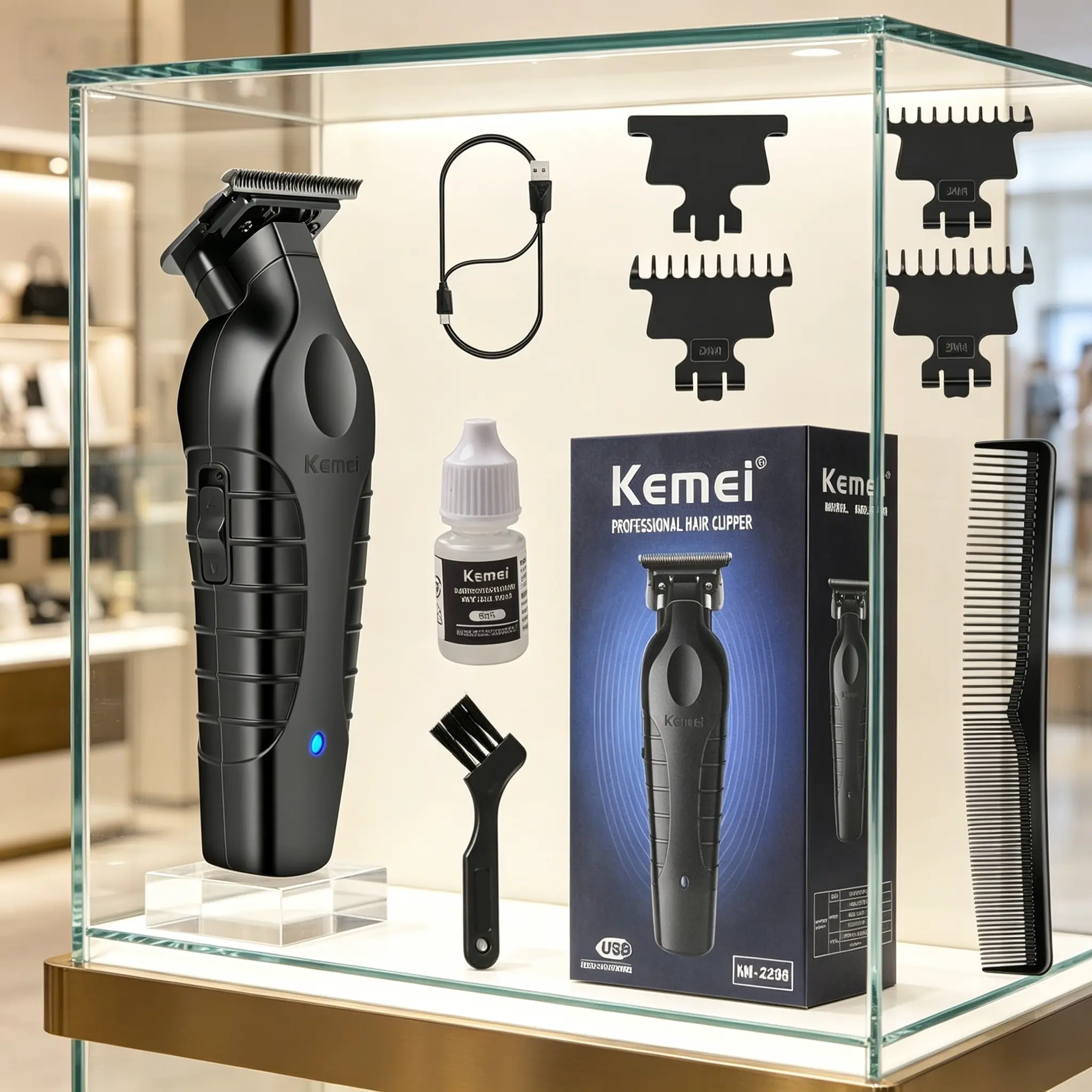 KEMEI 2299 Zero Gapped Hair Trimmer for Men