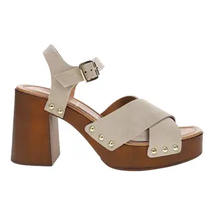 Seychelles Womens Paloma 2 Block  Casual Sandals Casual High Heel 3" & Up - Beige
