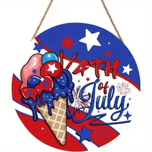 Independence Day Decorations, Wooden Wall Art Design, Stars Stripes Fireworks Pattern, Patriotic Home Decoration, Usa Flag Theme