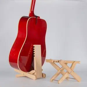 Multifunctional guitar stand guitar footstool, guitar accessories, foldable design, solid wood manufacturing, suitable for a variety of guitars.