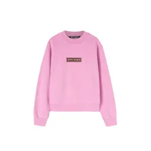 Palm Angels Garment Dye Box Logo Sweatshirt Fuchsia/Black (men) by StockX