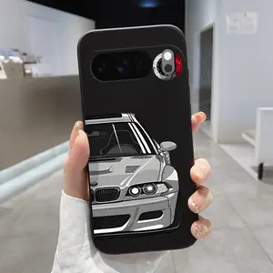 Rounded Edge Phone Case for Google Pixel 10 9 8 7 Pro A XL Car Brake Elegance Pattern Anti-Scratch Shockproof TPU Bumper Drop-proof Cover Cellphone Protective