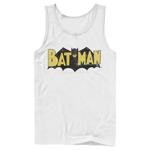 Men's Batman Logo Vintage Tank Top