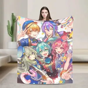 Tsukasa Tenma Anime Blanket  Warm Soft Plush Bedding Throws for Living Room  Travel Flannel Bedspread