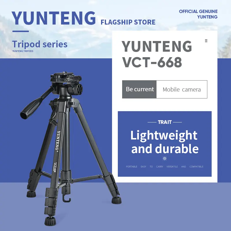 60-in Adjustable High-Load-Bearing Stable Tripod Set with 360-Degree Rotatable Gimbal, Phone & Camera Accessory for Live Streaming, Landscape Photography, 60 Inch, Gimbal Heads