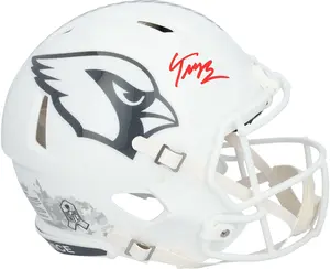 Trey McBride Arizona Cardinals Autographed Riddell 2024 Salute To Service Speed Authentic Helmet - Fanatics Authentic Certified