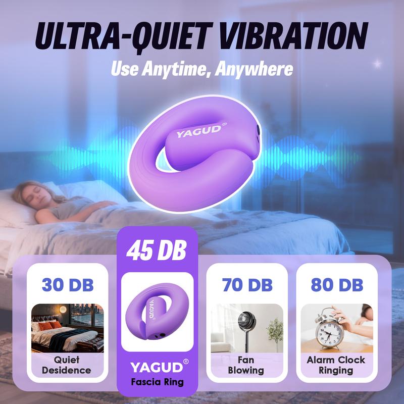 Yagud Electric Fascia Massage Ring – 8-Speed Adjustable Vibration Massager for Deep Tissue Muscle Relief, Body Sculpting, Pain Relief & Recovery, Portable for Neck, Shoulder, Back, Waist & Legs Yagud Electric Fascia Massage Ring – 8-Speed Adjustable Vibration Massager for Deep Tissue Muscle Relief, Body Sculpting, Pain Relief & Recovery, Portable for Neck, Shoulder, Back, Waist & Legs