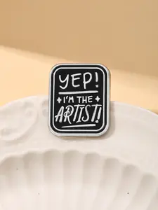 YEP I'M THE ARTIST Enamel Brooch Pin fashion Decorative Brooches Ornaments Lapel Bag Badges Jewelry Gifts