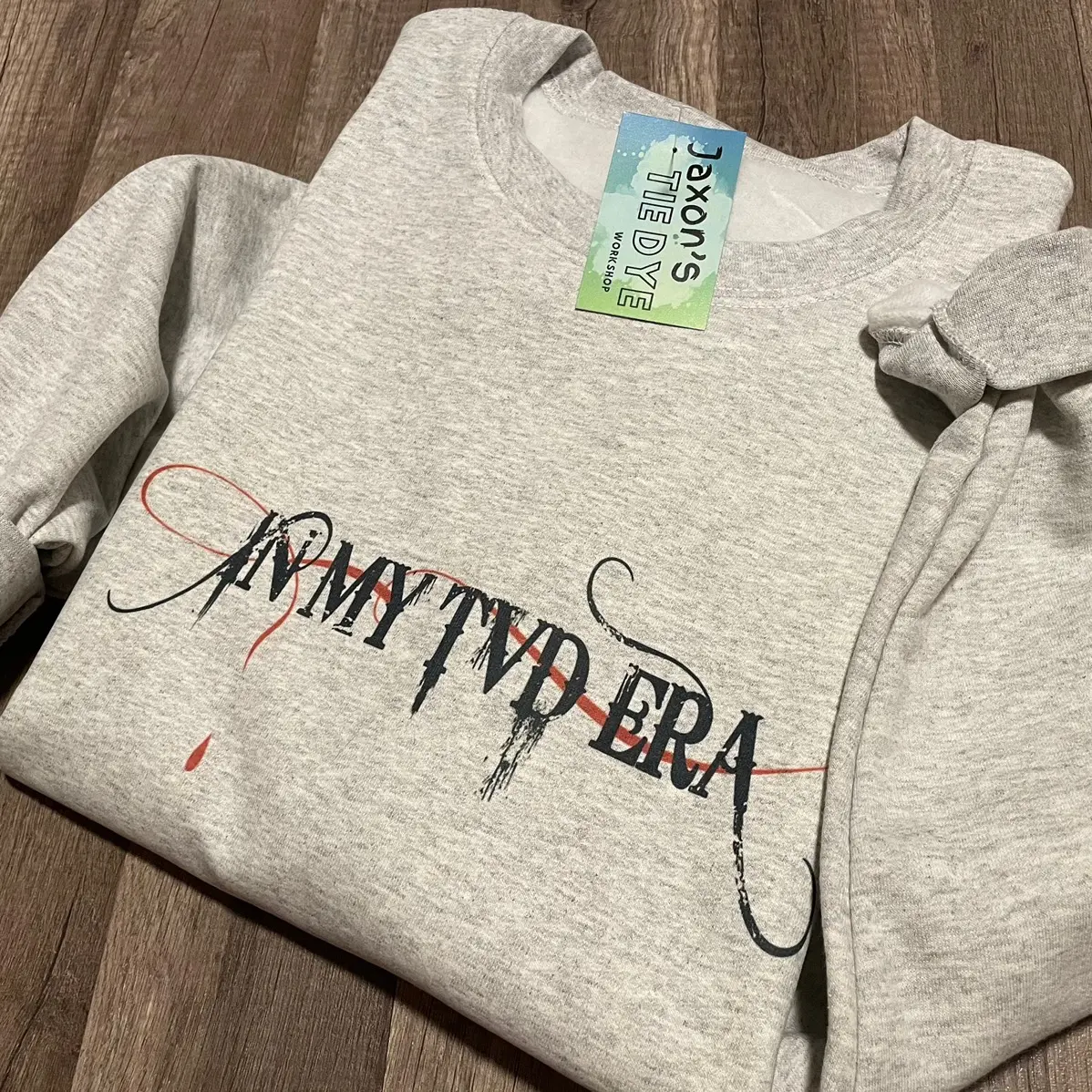 IN MY TVD ERA MYSTERY QUOTE  Crewneck & Tee