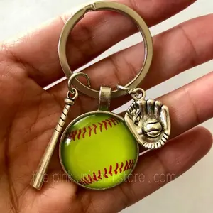 Softball Tennis Keychain - Fashion Accessories, Costume Jewelry & Accessories, Keychains