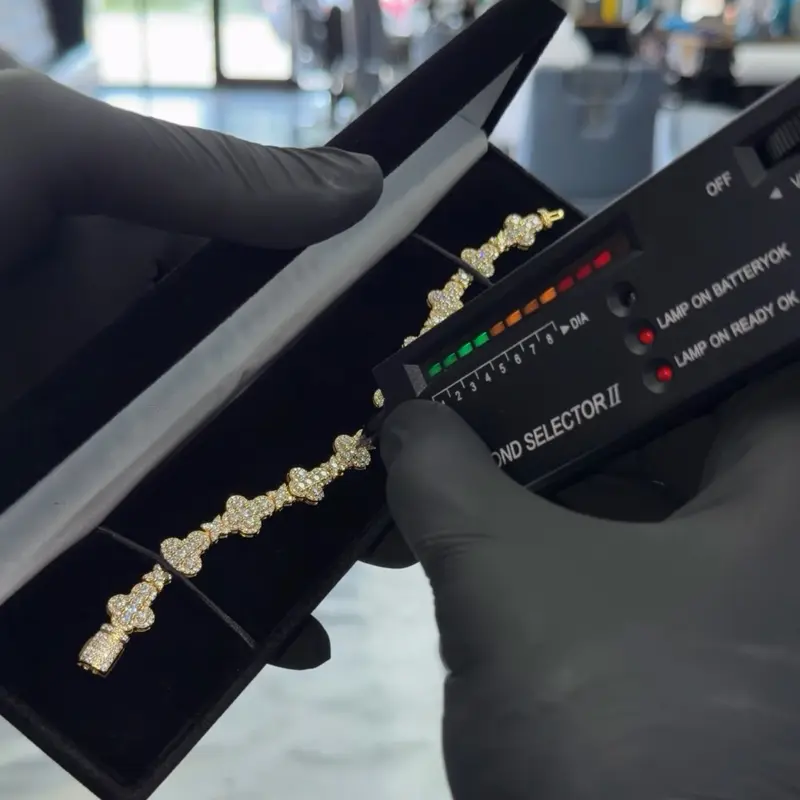 VVS Cross Tennis Bracelet