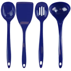 212 MAIN 4-Piece Indigo Utensil Set, Heat-Safe and Non-Scratch Camping Cooking Set for Outdoor Hiking, Dishwasher Safe
