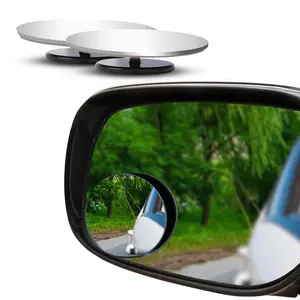 EcoNour Car Blind Spot Mirror, 2-Pack 3X Larger HD View Convex Rearview Mirrors, 2-Inch Round Adjustable for Cars, SUVs, Rearview Mirror