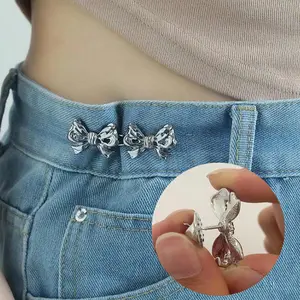 Bowknot Design Jeans Waist Tightener, 1 Count Portable Adjustable Waistband for Jeans & Skirts, Fashion Practical Sewing Accessories for Indoor & Outdoor