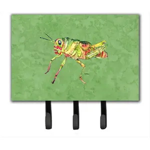 Carolines Treasures  6 x 9 In. Grasshopper on Avacado Leash or Key Holder