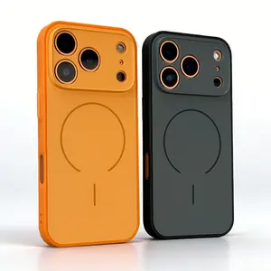 Premium Matte Magnetic Wireless Charging Phone Cover Protector Designed for Iphone 11 Through 17 Pro Max, Featuring Shockproof Camera Protection with a Soft Bumper And a Sturdy Back Accessories